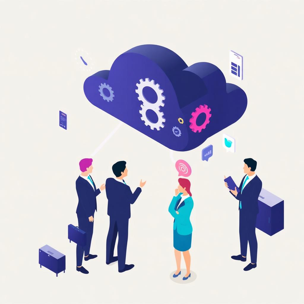 Digital transformation — cloud, data streams and connected enterprise